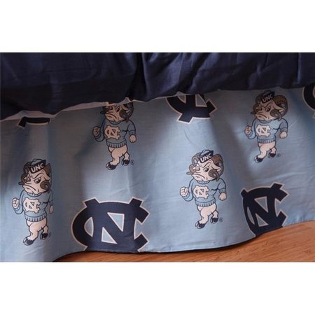 COLLEGE COVERS College Covers NCUDRFL UNC Printed Dust Ruffle Full NCUDRFL